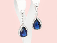 London Earrings - Sapphire