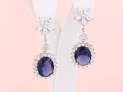 Chantilly Earrings - Sapphire