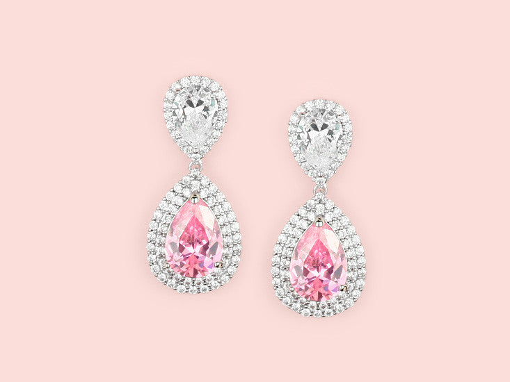 Loren Earrings - Pink