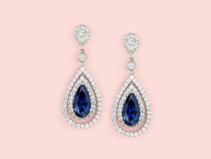 Tasmin Earrings - Sapphire