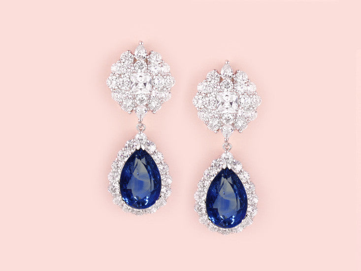 Scarlet Earrings - Sapphire
