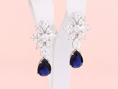 Dutchess Earrings - Sapphire