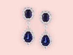 Maci Earrings - Sapphire